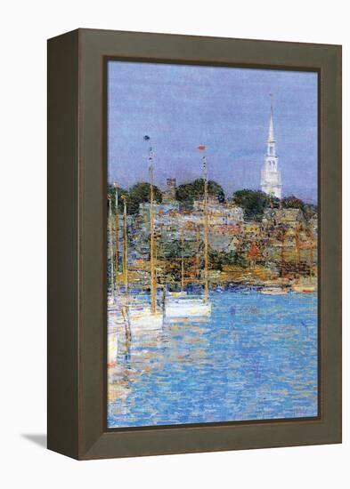 Cat Boats, Newport-Childe Hassam-Framed Stretched Canvas