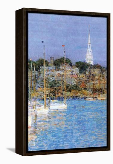 Cat Boats, Newport-Childe Hassam-Framed Stretched Canvas