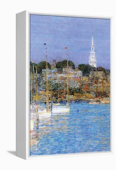 Cat Boats, Newport-Childe Hassam-Framed Stretched Canvas