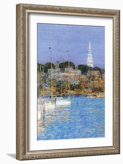 Cat Boats, Newport-Childe Hassam-Framed Art Print