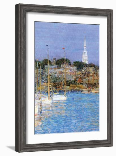 Cat Boats, Newport-Childe Hassam-Framed Art Print