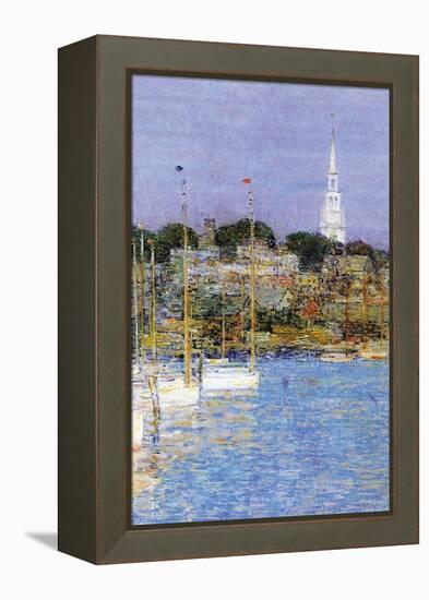 Cat Boats, Newport-Childe Hassam-Framed Stretched Canvas