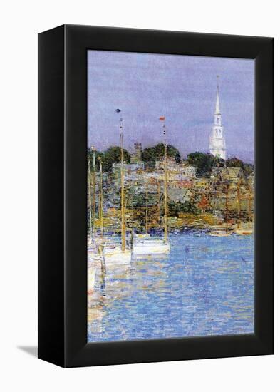 Cat Boats, Newport-Childe Hassam-Framed Stretched Canvas