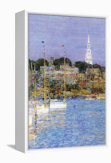 Cat Boats, Newport-Childe Hassam-Framed Stretched Canvas