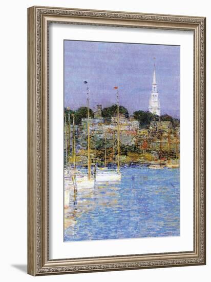 Cat Boats, Newport-Childe Hassam-Framed Art Print