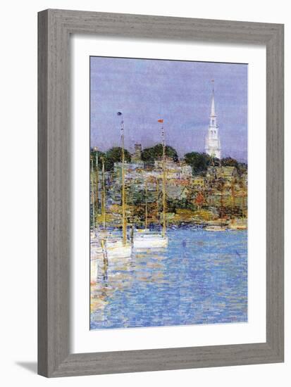 Cat Boats, Newport-Childe Hassam-Framed Art Print