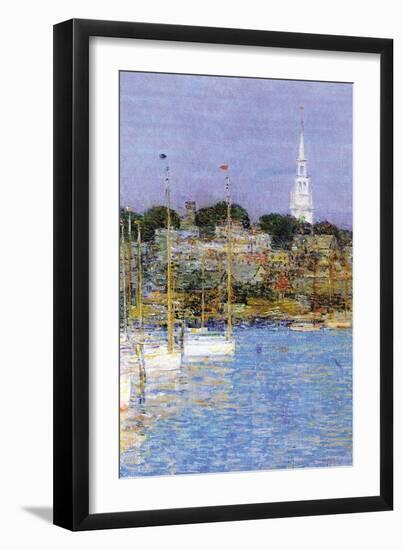 Cat Boats, Newport-Childe Hassam-Framed Art Print