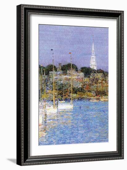 Cat Boats, Newport-Childe Hassam-Framed Art Print