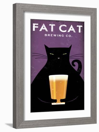 Cat Brewing no Words-Ryan Fowler-Framed Art Print