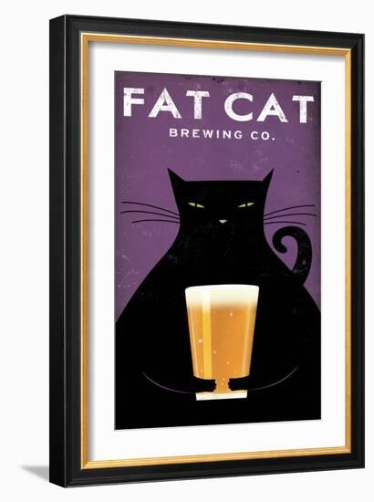 Cat Brewing no Words-Ryan Fowler-Framed Art Print