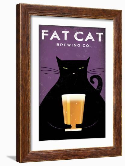 Cat Brewing no Words-Ryan Fowler-Framed Premium Giclee Print