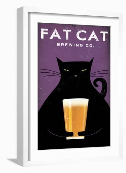 Cat Brewing no Words-Ryan Fowler-Framed Premium Giclee Print