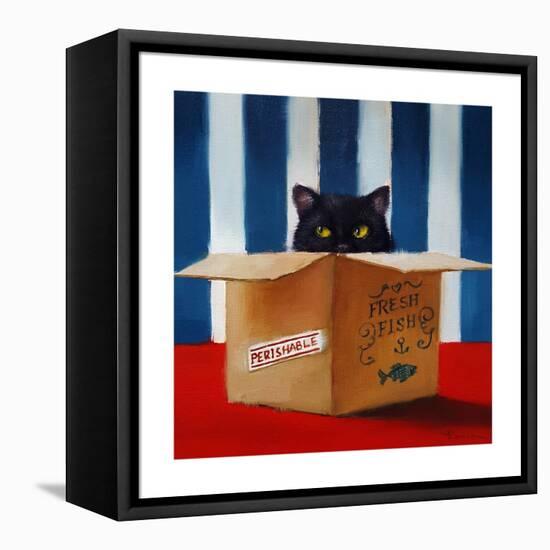 Cat Burglar-Lucia Heffernan-Framed Stretched Canvas