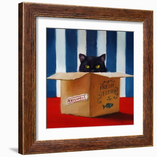 Cat Burglar-Lucia Heffernan-Framed Art Print