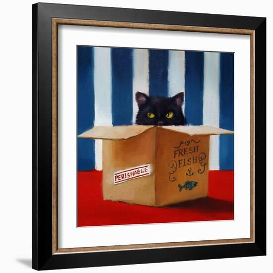 Cat Burglar-Lucia Heffernan-Framed Art Print