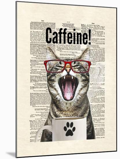 Cat Caffeine-Matt Dinniman-Mounted Art Print