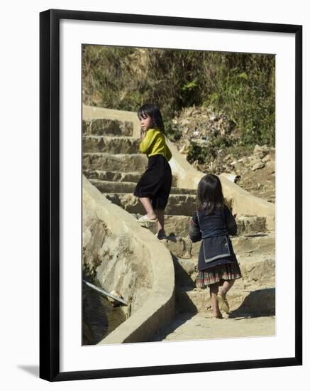 Cat Cat Village Hiking Trail, Sapa, Northern Vietnam, Southeast Asia-Christian Kober-Framed Photographic Print