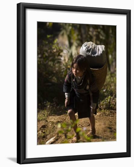 Cat Cat Village Hiking Trail, Sapa, Northern Vietnam, Southeast Asia-Christian Kober-Framed Photographic Print