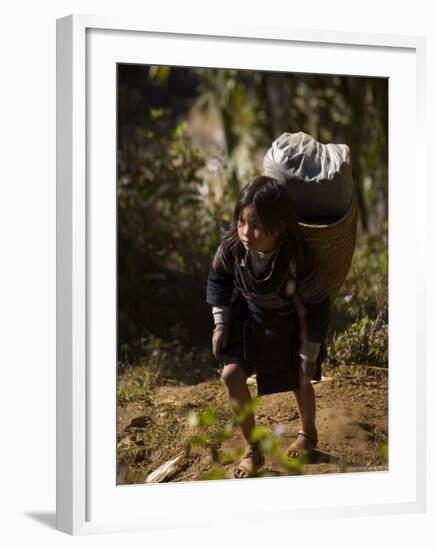 Cat Cat Village Hiking Trail, Sapa, Northern Vietnam, Southeast Asia-Christian Kober-Framed Photographic Print