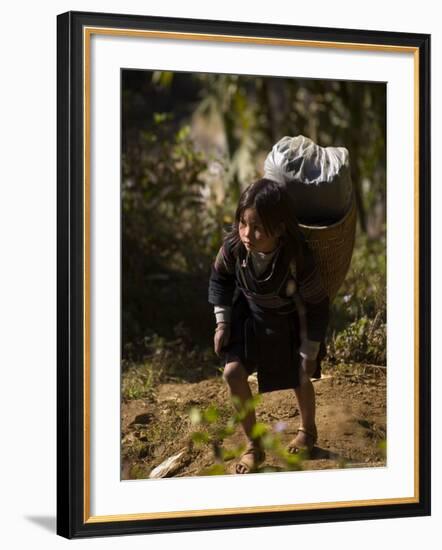 Cat Cat Village Hiking Trail, Sapa, Northern Vietnam, Southeast Asia-Christian Kober-Framed Photographic Print