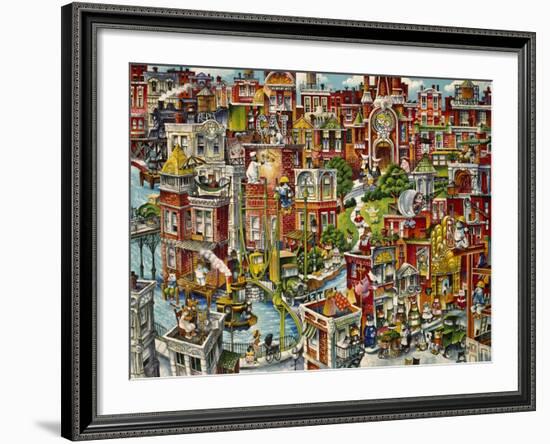 Cat City-Bill Bell-Framed Giclee Print