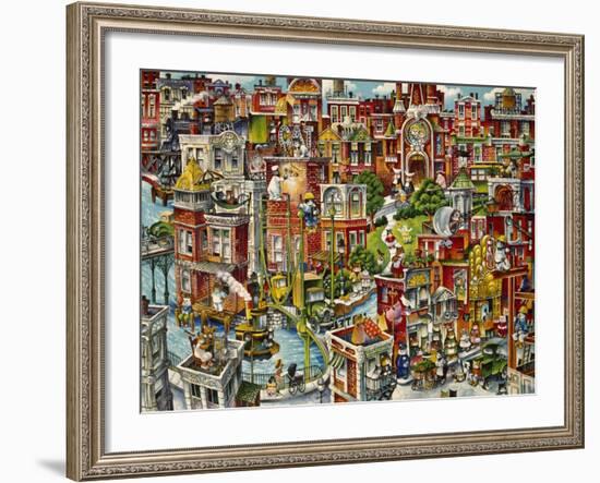 Cat City-Bill Bell-Framed Giclee Print