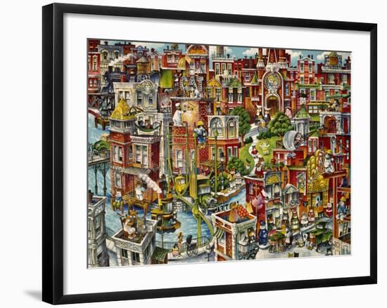 Cat City-Bill Bell-Framed Giclee Print