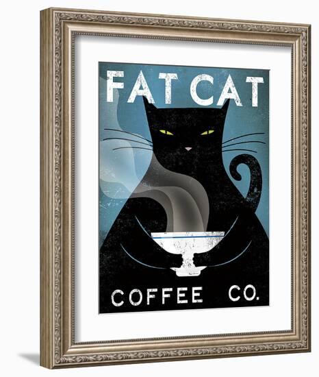 Cat Coffee Co.-Ryan Fowler-Framed Art Print