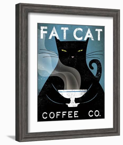 Cat Coffee Co.-Ryan Fowler-Framed Art Print