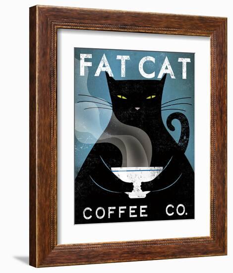 Cat Coffee Co.-Ryan Fowler-Framed Art Print