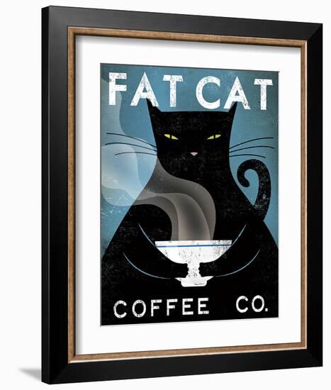 Cat Coffee Co.-Ryan Fowler-Framed Art Print