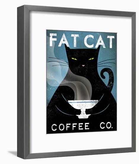 Cat Coffee Co.-Ryan Fowler-Framed Art Print