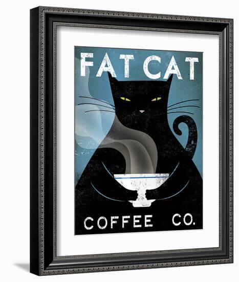 Cat Coffee Co.-Ryan Fowler-Framed Art Print