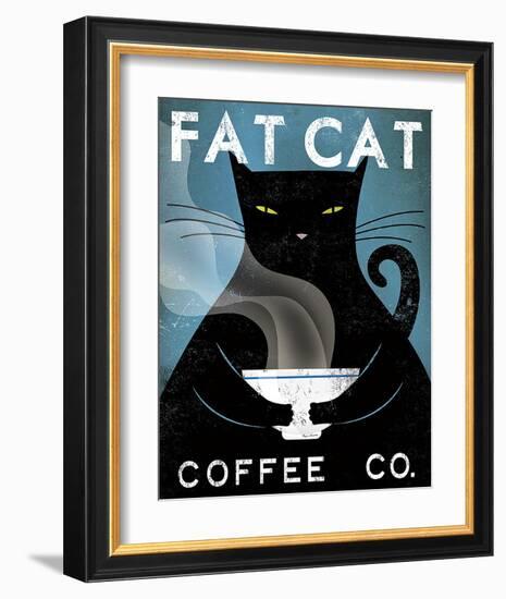 Cat Coffee Co.-Ryan Fowler-Framed Art Print