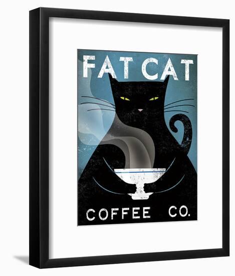 Cat Coffee Co.-Ryan Fowler-Framed Art Print