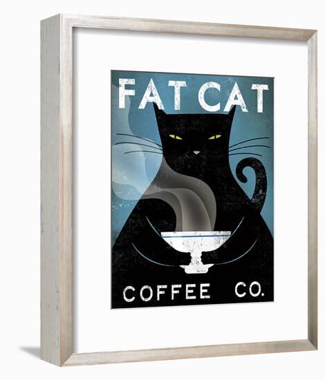 Cat Coffee Co.-Ryan Fowler-Framed Art Print