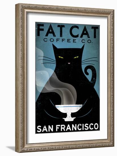 Cat Coffee-Ryan Fowler-Framed Art Print