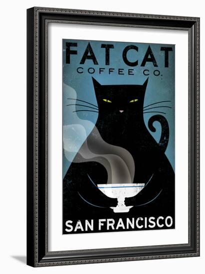 Cat Coffee-Ryan Fowler-Framed Art Print