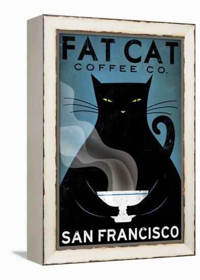 Cat Coffee-Ryan Fowler-Framed Stretched Canvas