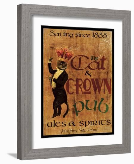 Cat & Crown Pub-Jason Giacopelli-Framed Art Print