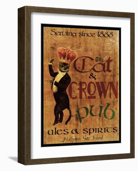 Cat & Crown Pub-Jason Giacopelli-Framed Art Print