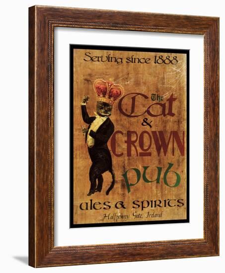 Cat & Crown Pub-Jason Giacopelli-Framed Art Print