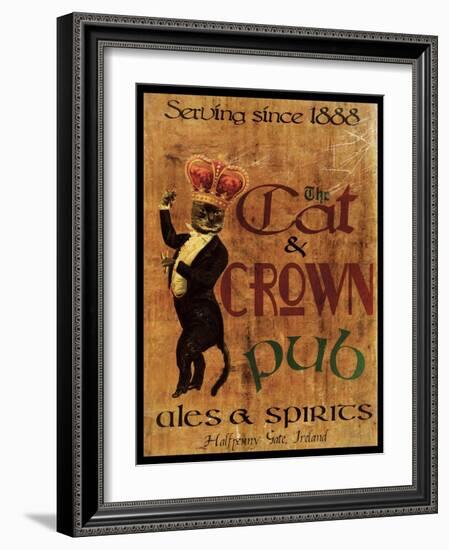 Cat & Crown Pub-Jason Giacopelli-Framed Art Print