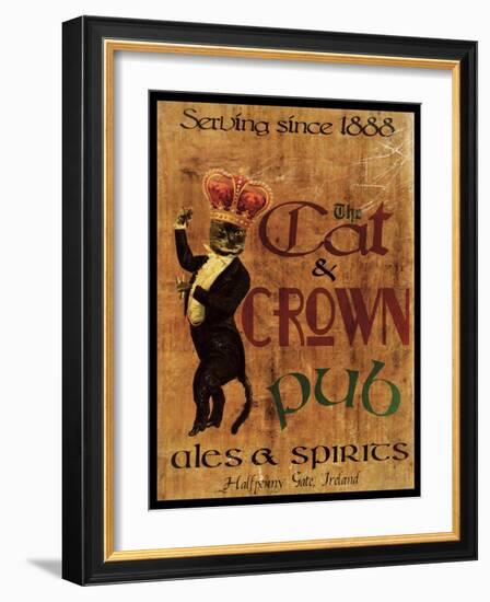 Cat & Crown Pub-Jason Giacopelli-Framed Art Print