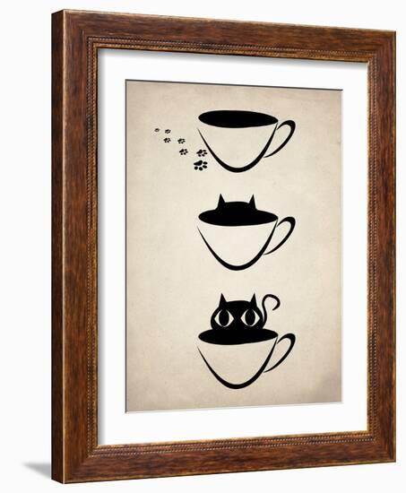 Cat Cup-Kimberly Allen-Framed Art Print