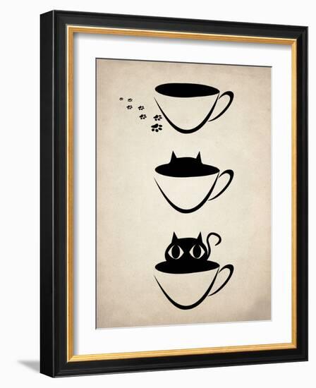 Cat Cup-Kimberly Allen-Framed Art Print