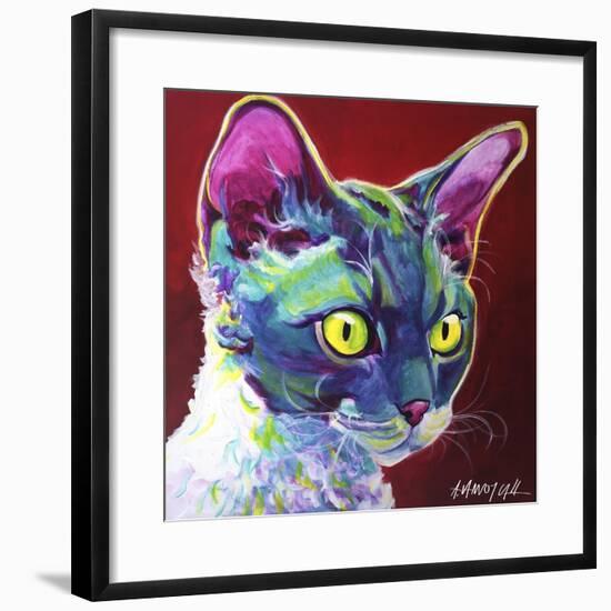 Cat - Devon Rex-Dawgart-Framed Giclee Print