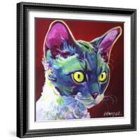 Cat - Devon Rex-Dawgart-Framed Giclee Print