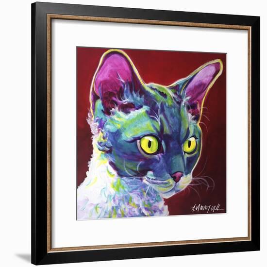 Cat - Devon Rex-Dawgart-Framed Giclee Print