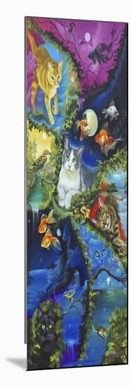 Cat Dreaming-Sue Clyne-Mounted Giclee Print